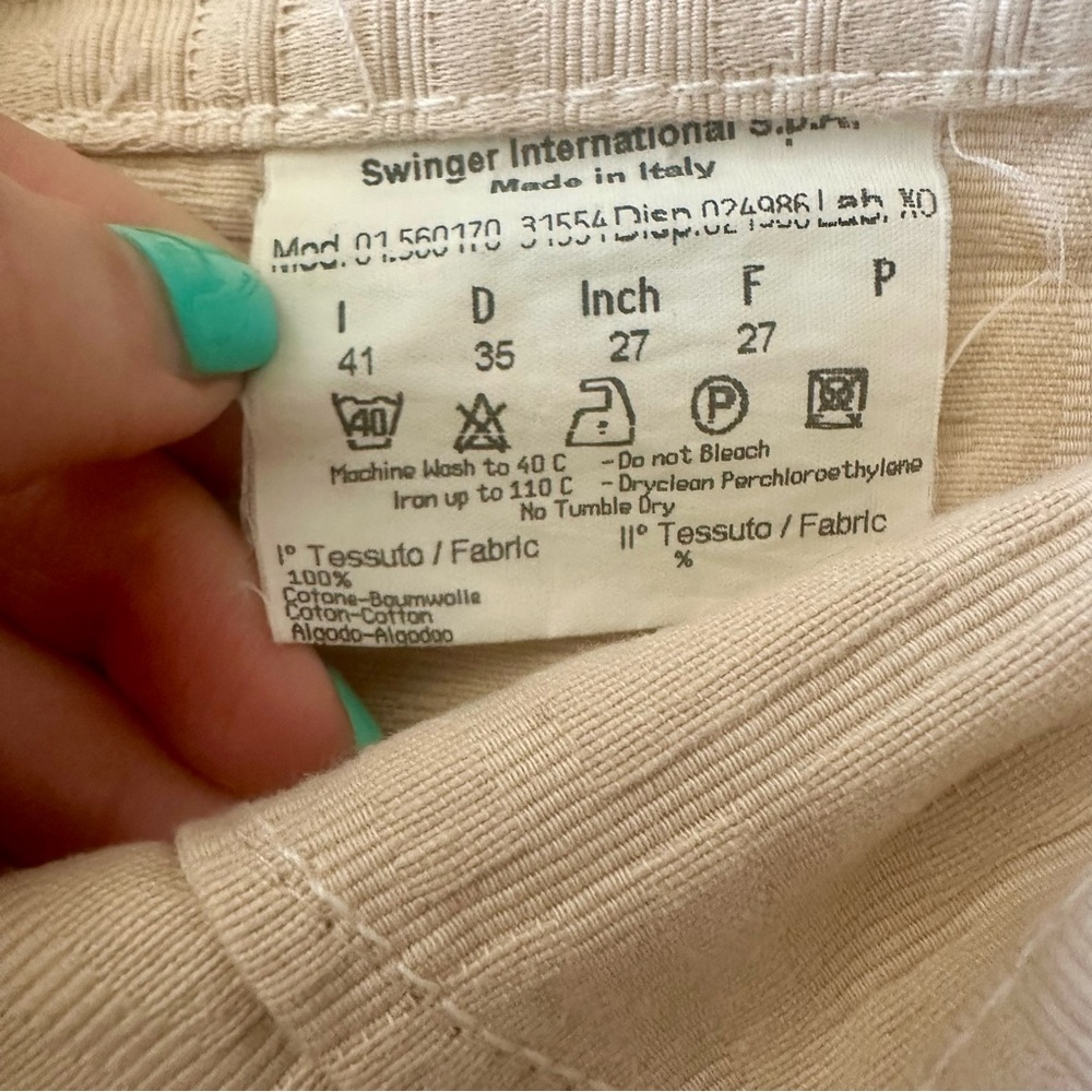 Fendi zucca FF White Cotton jeans - Picture 8 of 10